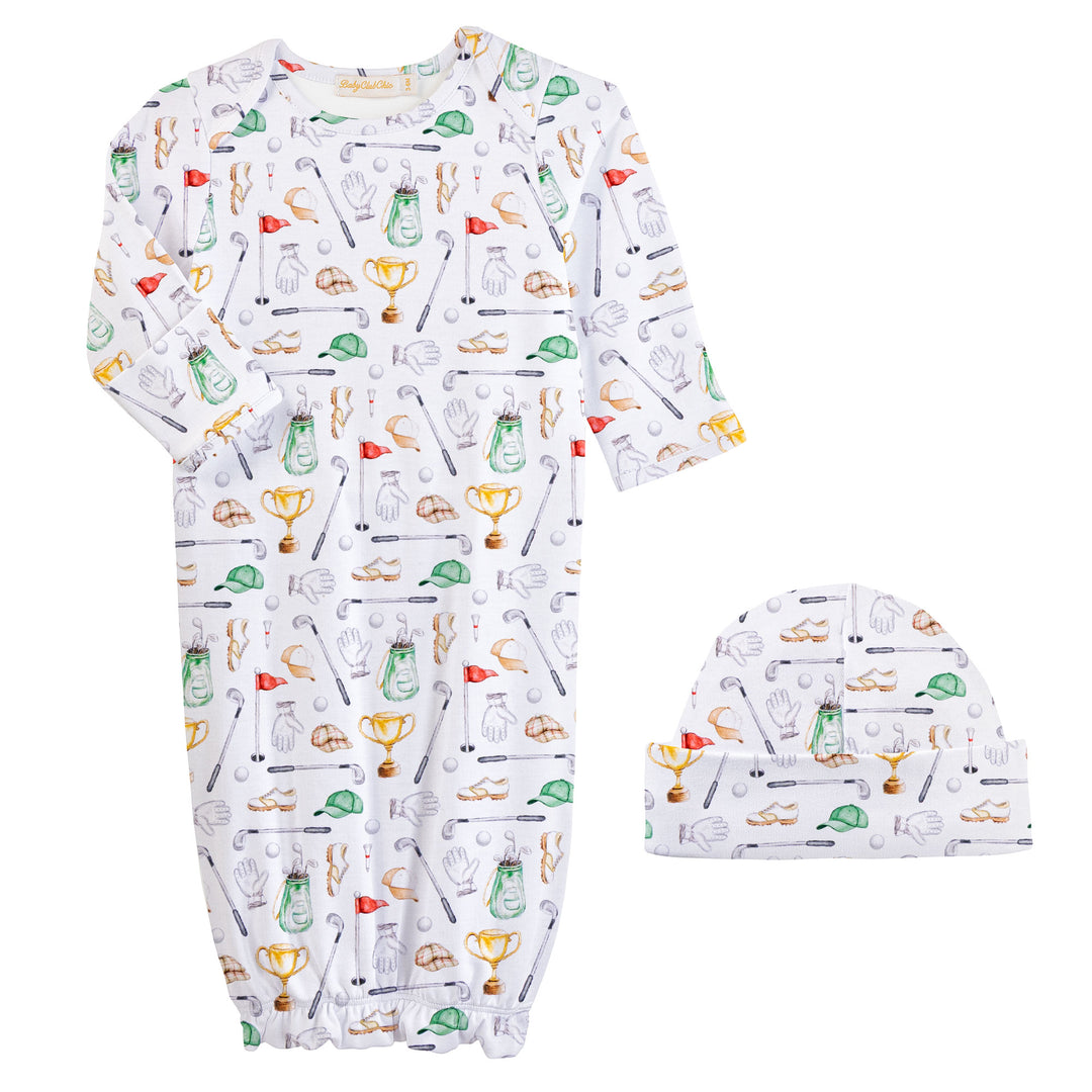 Little Golf Champion Gown & Hat Set - Baby Club Chic