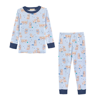 Puppy Adventures Blue Pajamas - Baby Club Chic