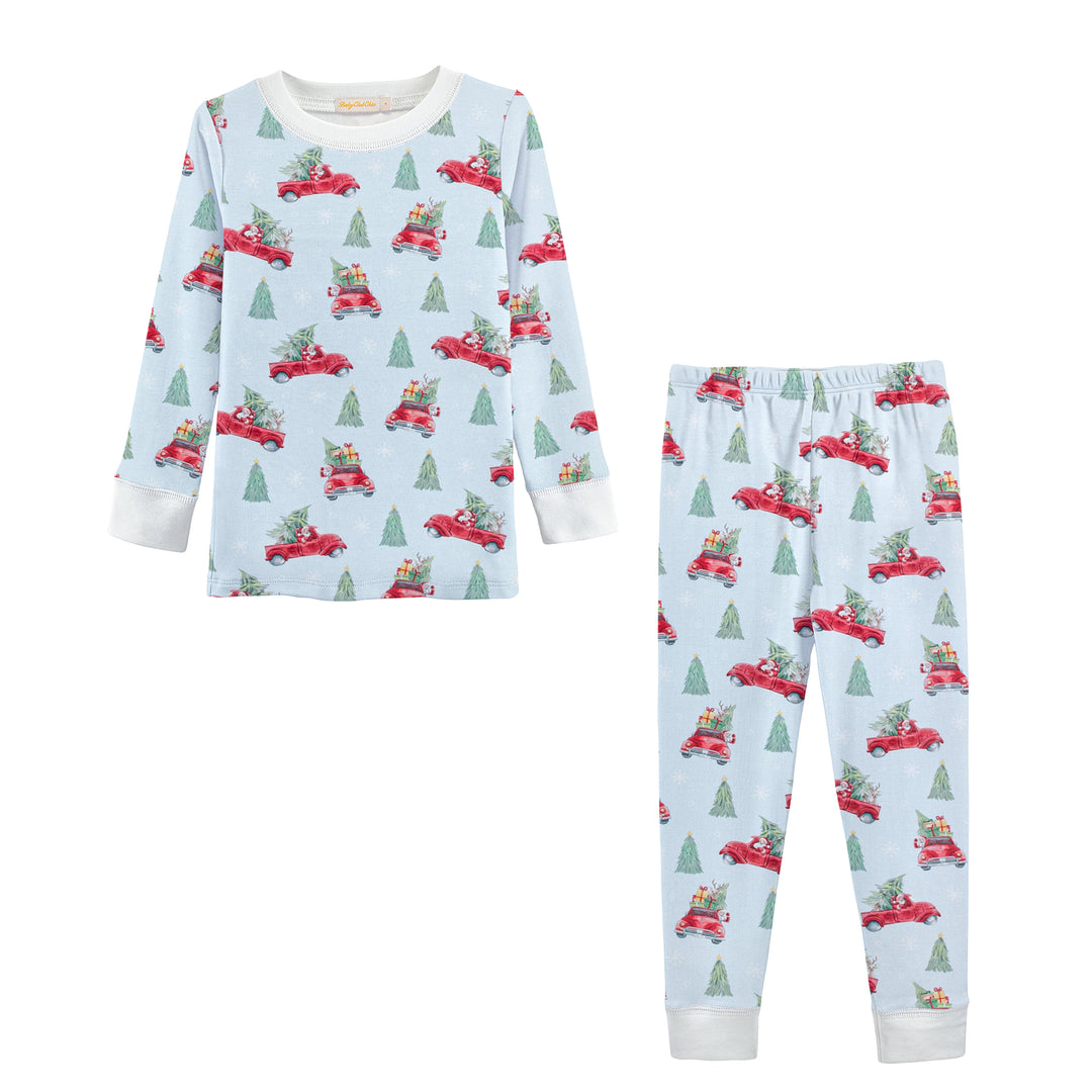 Santa’s Vintage Ride Pajamas - Baby Club Chic