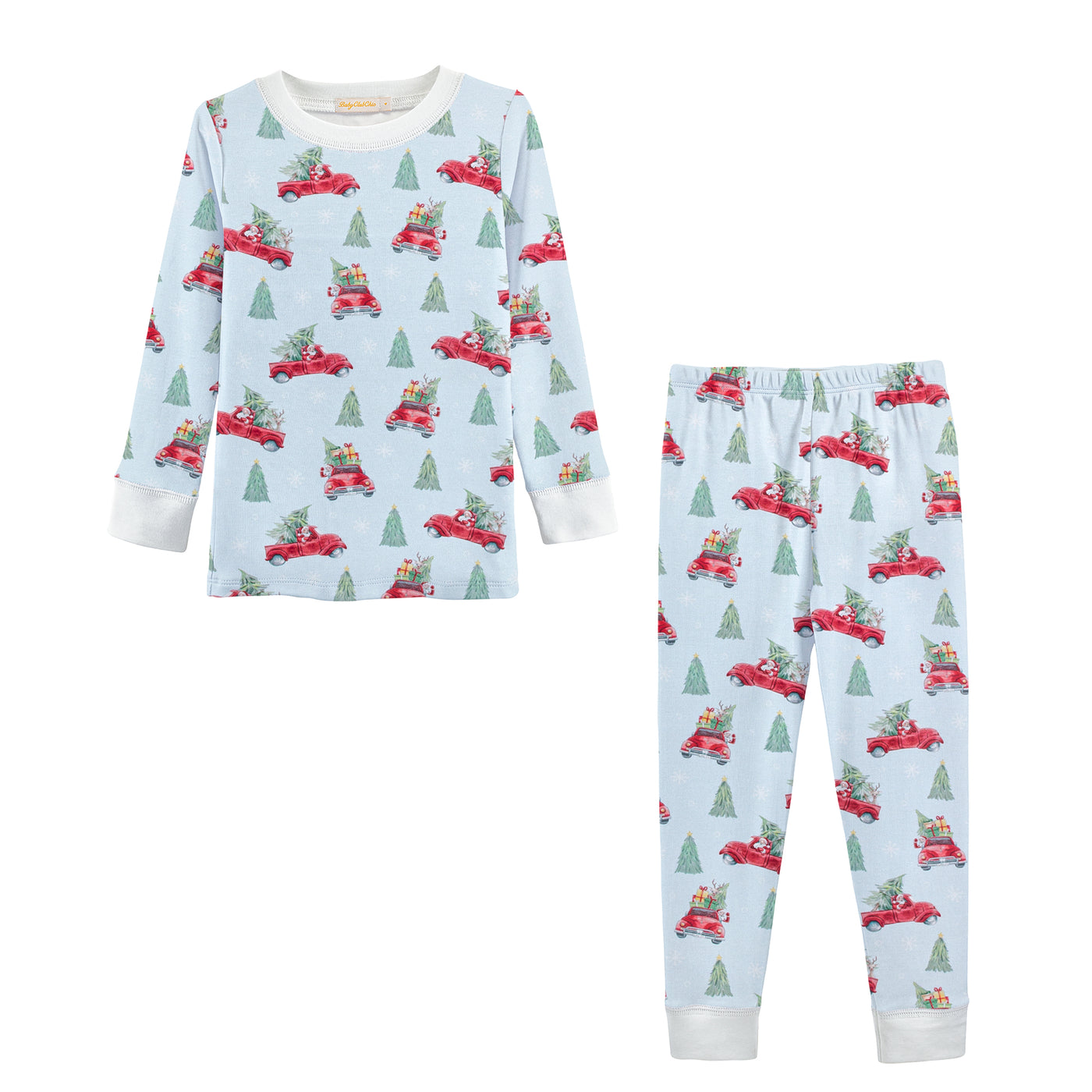 Santa’s Vintage Ride Pajamas - Baby Club Chic