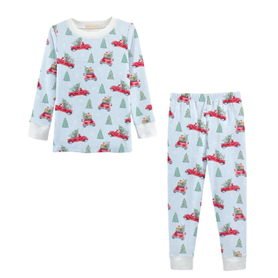 Santa’s Vintage Ride Pajamas - Baby Club Chic