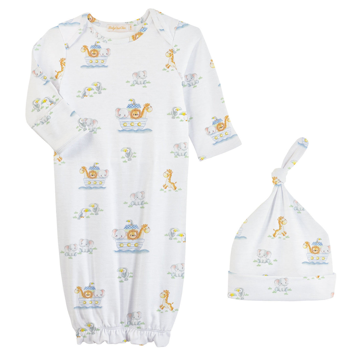 Noah's Ark Gown & Hat Set - Baby Club Chic
