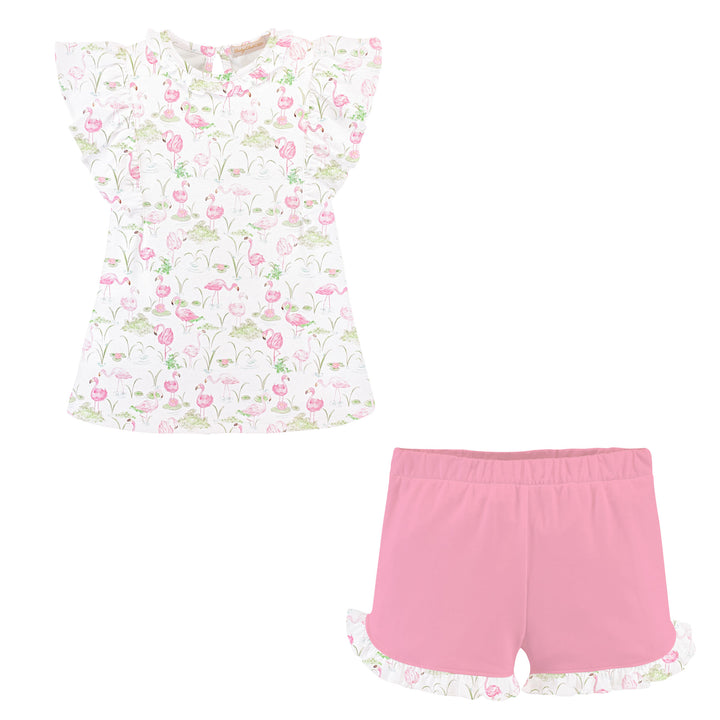 Flamingo Paradise Short Set - Baby Club Chic