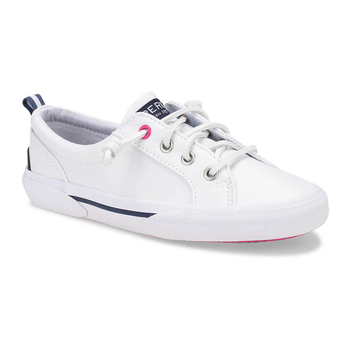 Girl's White Sperry Shoes