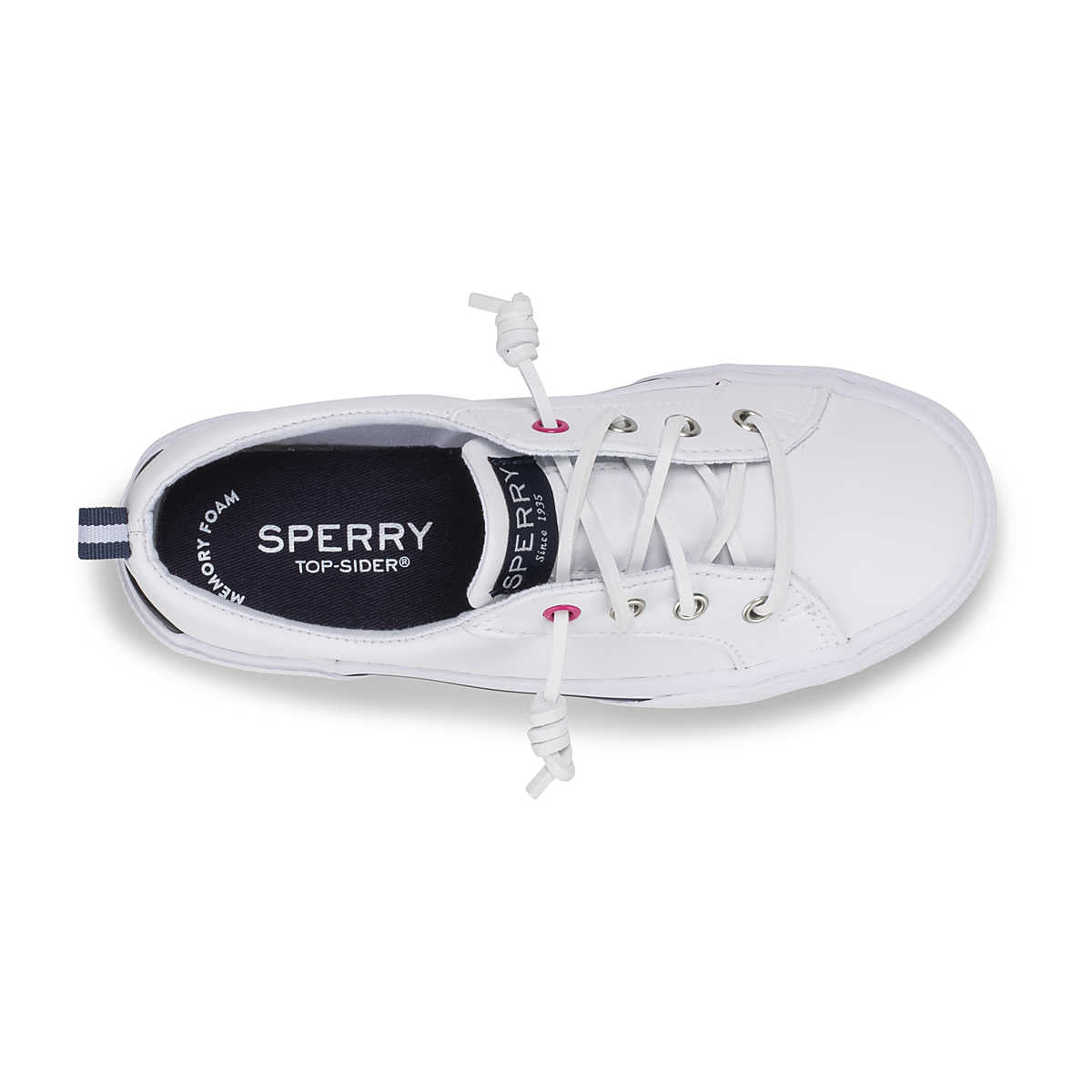 Girl's White Sperry Shoes