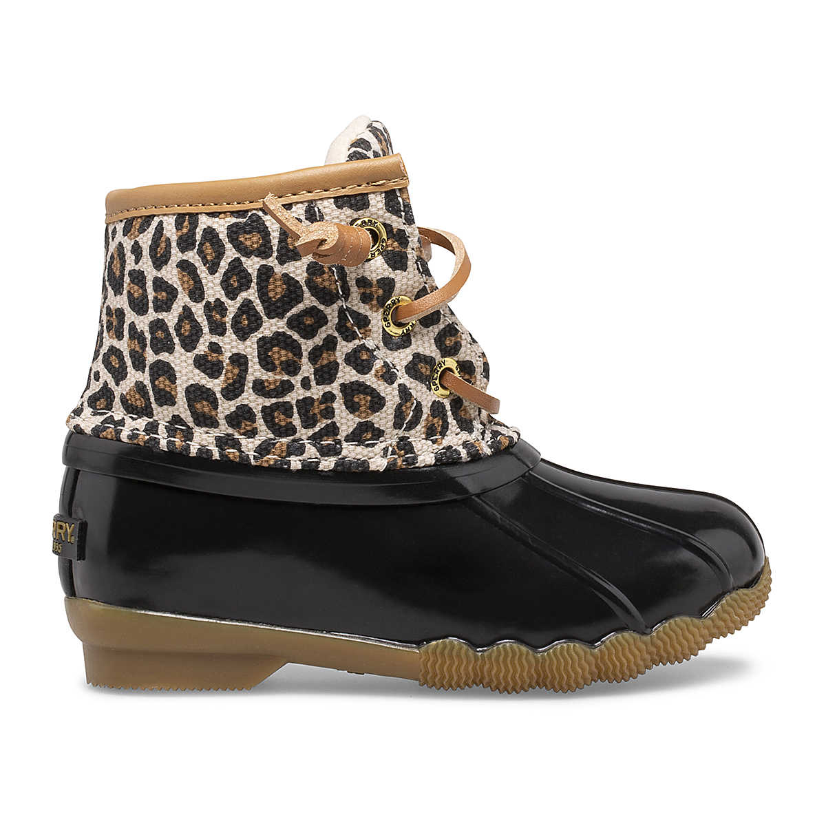 Kid's Sperry Duck Boots - Leopard