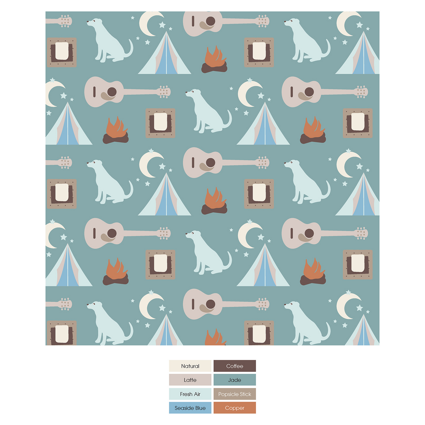 Jade Campfire Pajamas - KicKee