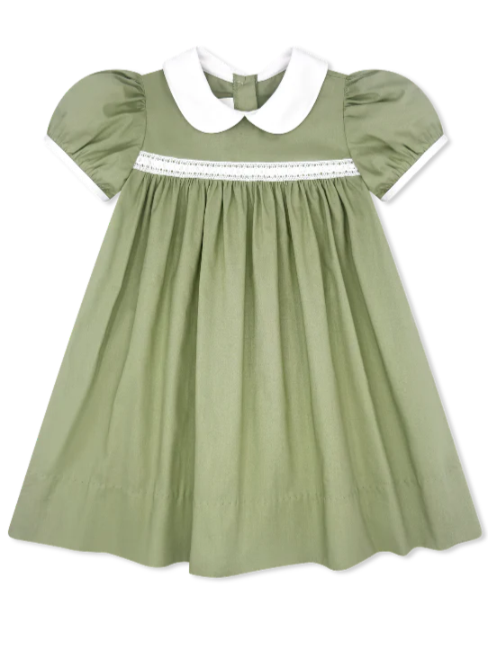 Sage Lace Ribbon Dress - Lullaby Set