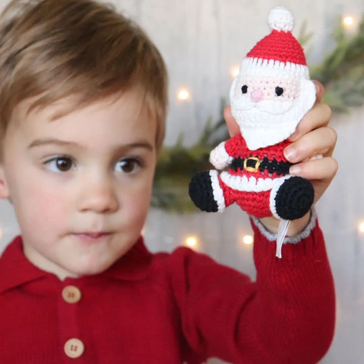 Crocheted Santa Rattle - Zubles