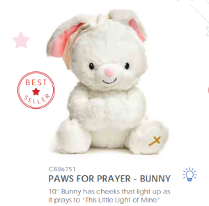 Prayer Bunny Animated Stuffed Animal Toy