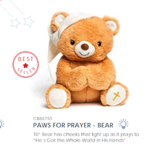 Prayer Animated Bear Toy - Cuddle Barn