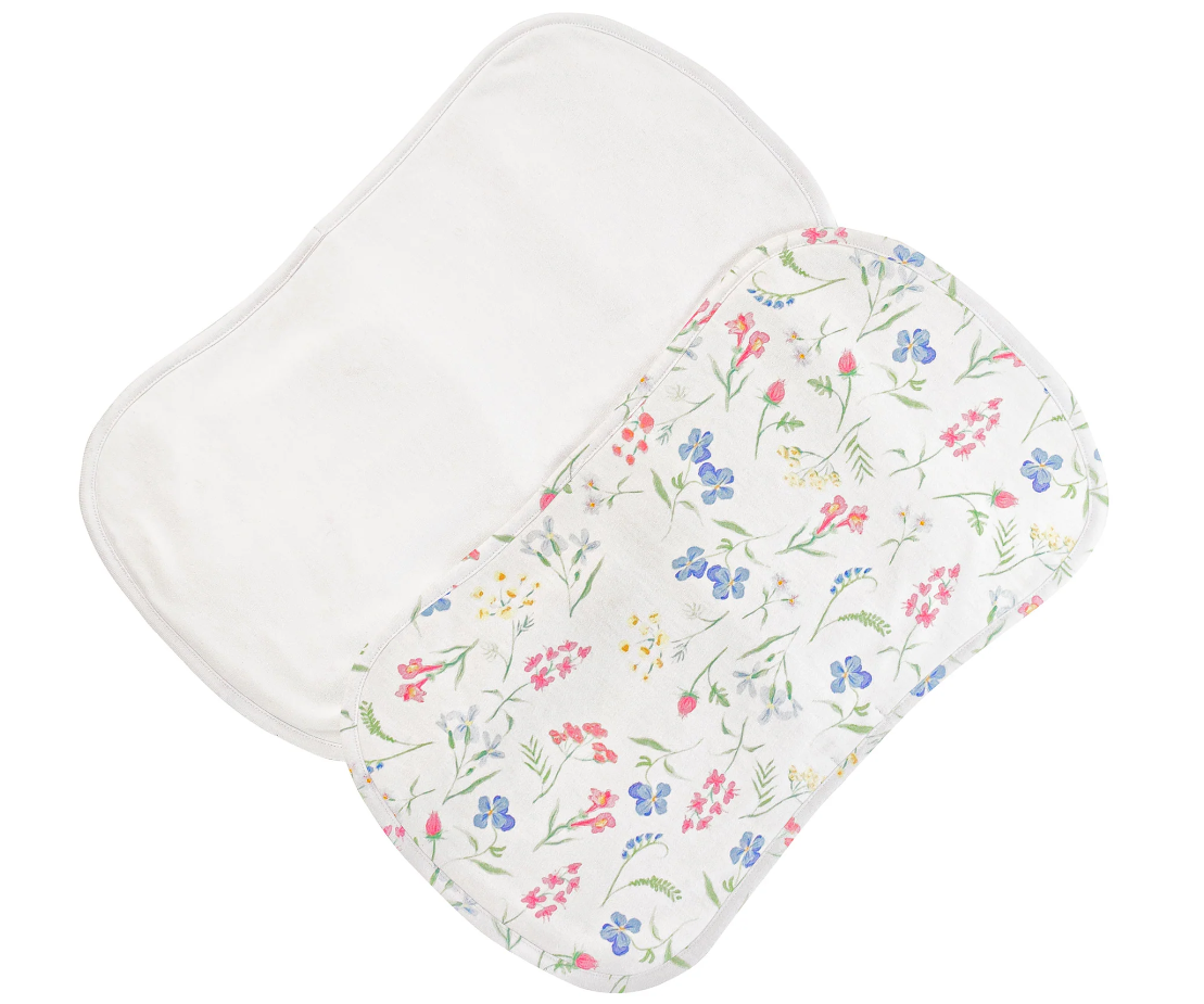 Wildflower Burp Cloth Sets (2pc) - Baby Club Chic