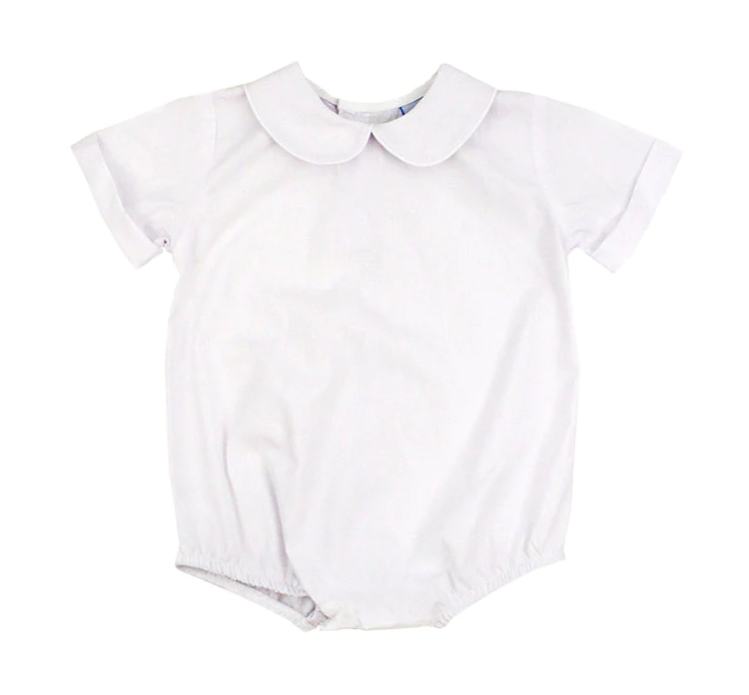 Boys White Short Sleeve Classic Bubble - Bailey Boys