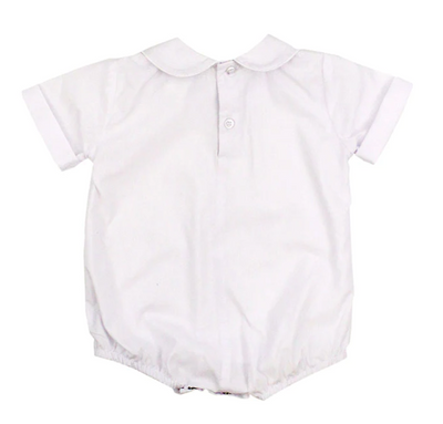 Boys White Short Sleeve Classic Bubble - Bailey Boys