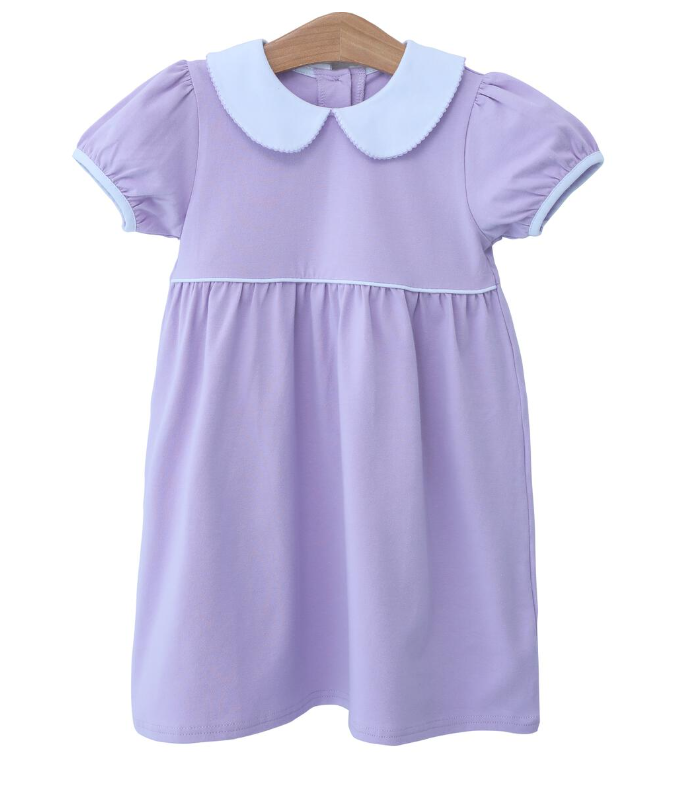 Classic Dress - Lavender, Light Pink, Light Blue - Trotter Street Kids