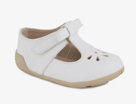 White T-Strap Shoes - Baby Deer