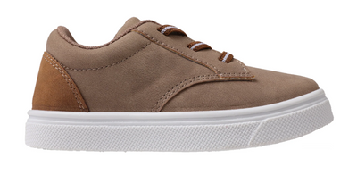 Boys Tan Slip On Shoe with Laces - Oomphies