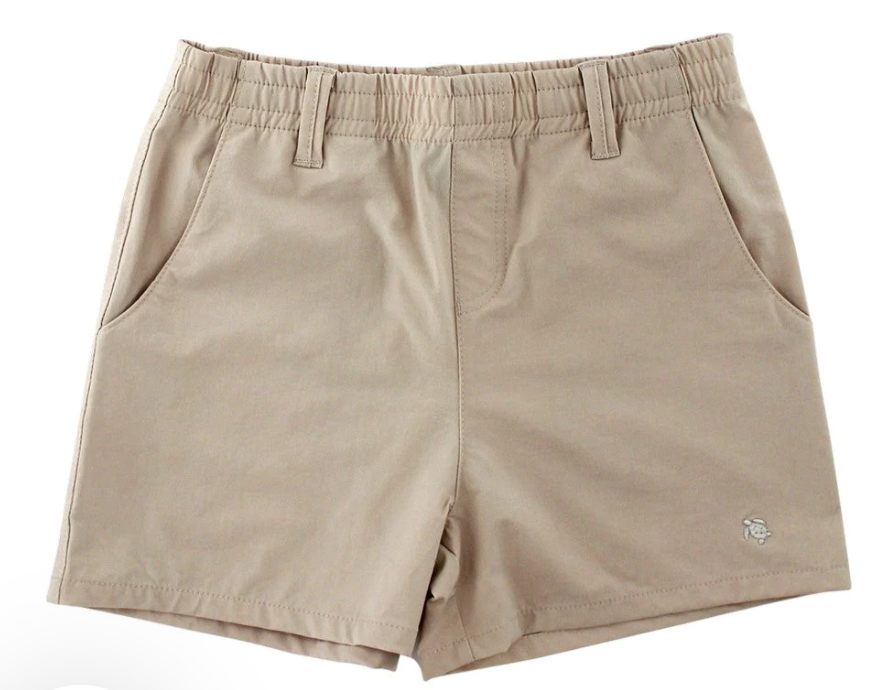 Boys Khaki Performance Shorts - Bailey Boys