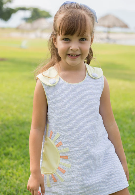 Sun Pocket Seersucker Dress - Zuccini Kids - 2T