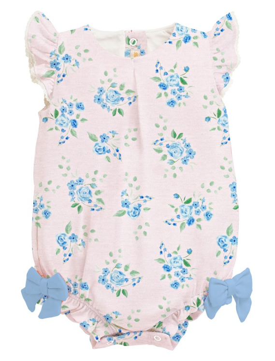 Girls English Garden Pink & Blue Floral Collection - Baby Club Chic