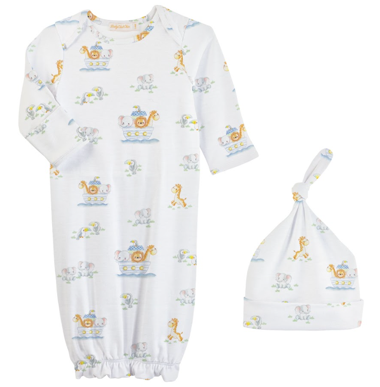 Noah's Ark Gown & Hat Set - Baby Club Chic