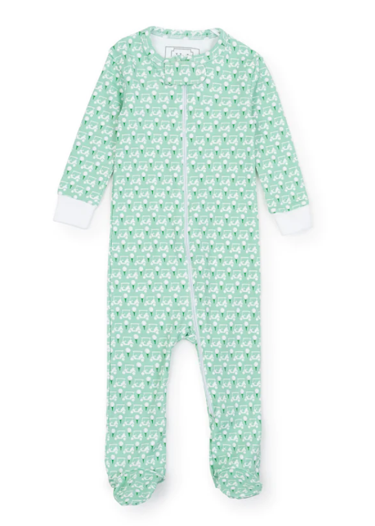 Golf Putting Green Pajama Footie - Lila & Hayes