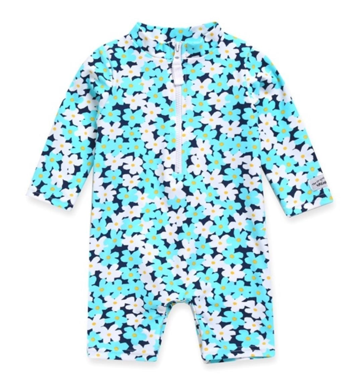 Blue Baby Rash Guard Swimsuit - Vaenait Baby - 3/6M