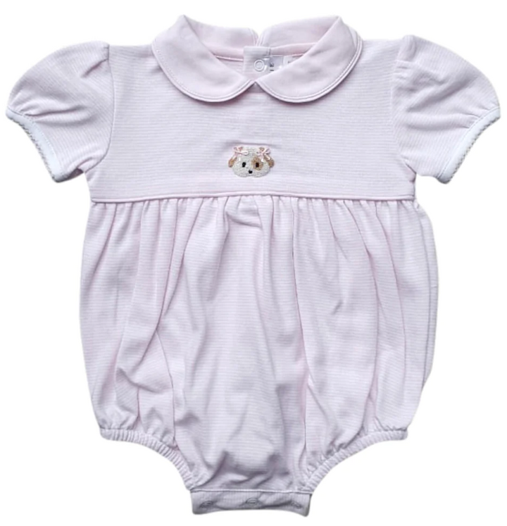 Baby Girl Pink Puppy Bubble - Milly Marie