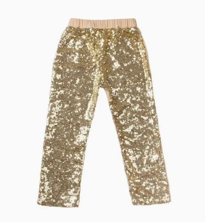 Gold Sequin Leggings