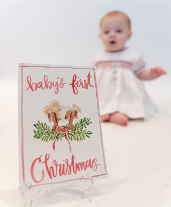 Watercolor Baby's First Holidays - Milestone Cards - KMK Designs - Gender Neutral