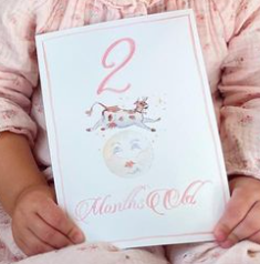 Watercolor Baby Milestone Cards - KMK Designs - Boy & Girl Options