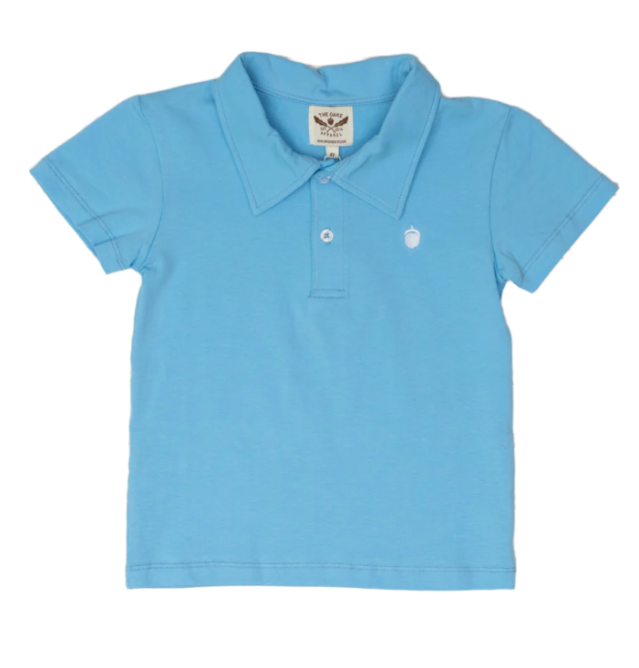 Boys Blue Pima Cotton Polo - The Oaks