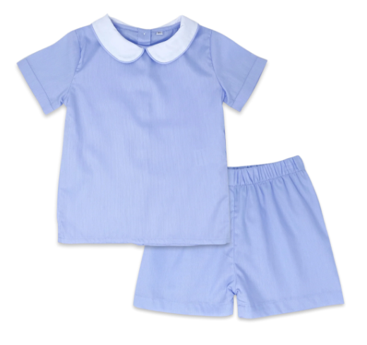 Peaceful Blue Boys Short Set - Lullaby Set 12M