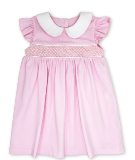 Smocked Pink Dress - Lullaby Set - 4T