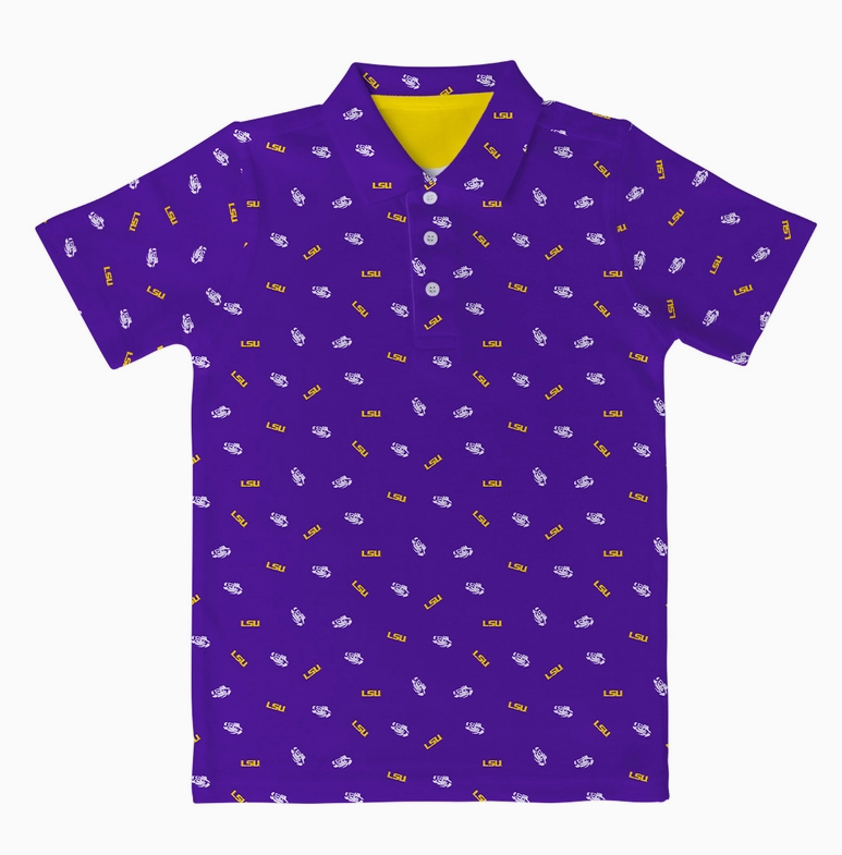 Boys LSU Logo Polo - Vive La Fete