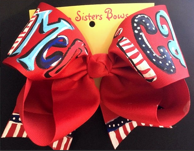 Hand Painted Bows - Two Sisters Bows