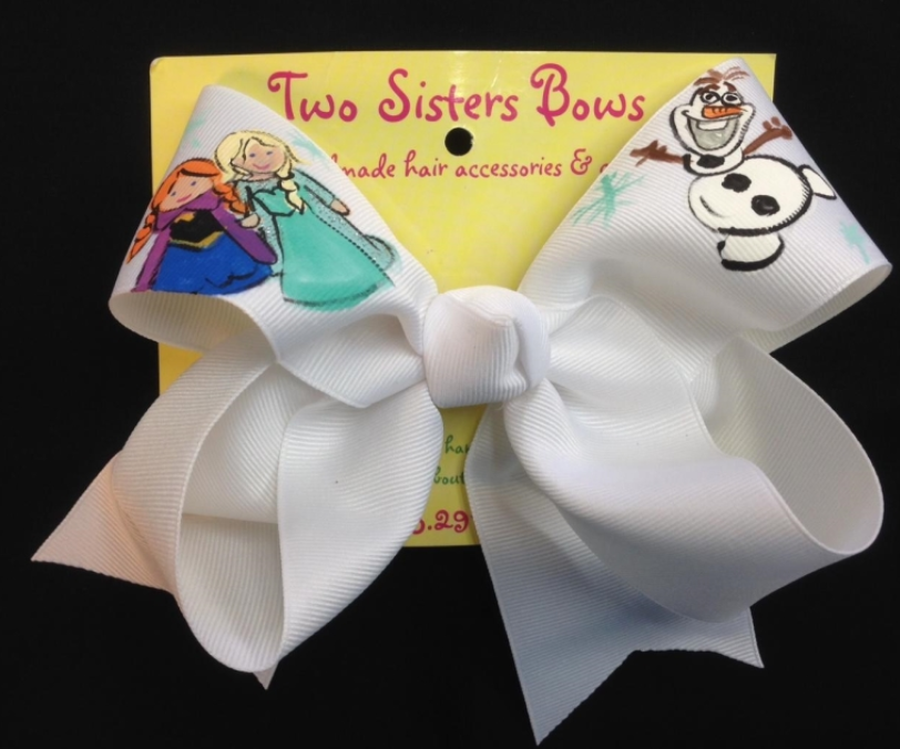 Hand Painted Bows - Two Sisters Bows