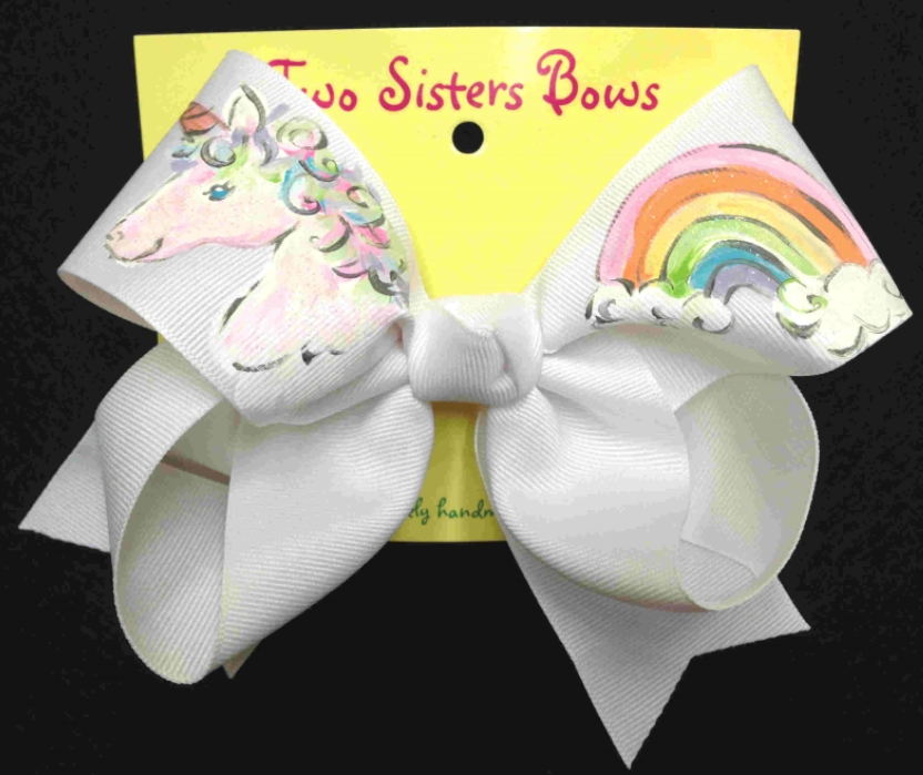 Hand Painted Bows - Two Sisters Bows