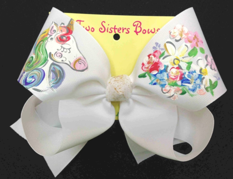 Hand Painted Bows - Two Sisters Bows