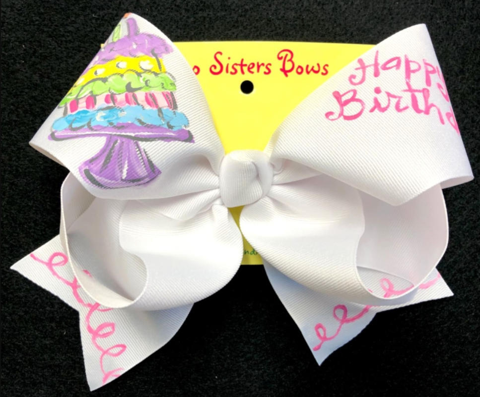 Hand Painted Bows - Two Sisters Bows