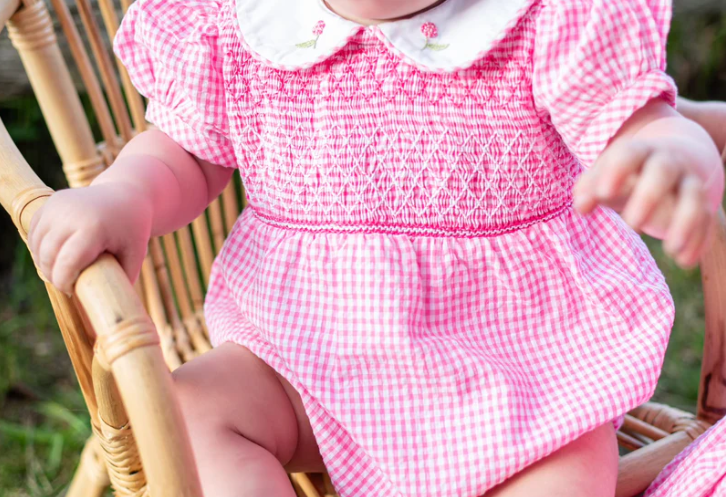 Pink Smocked Hydrangea Collection - Maddie & Connor