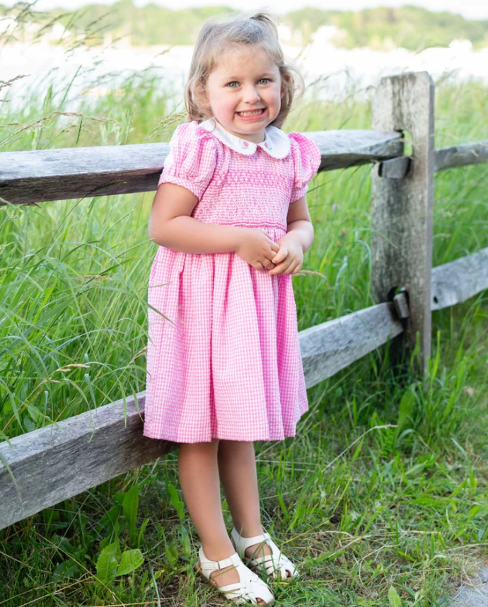 Pink Smocked Hydrangea Collection - Maddie & Connor