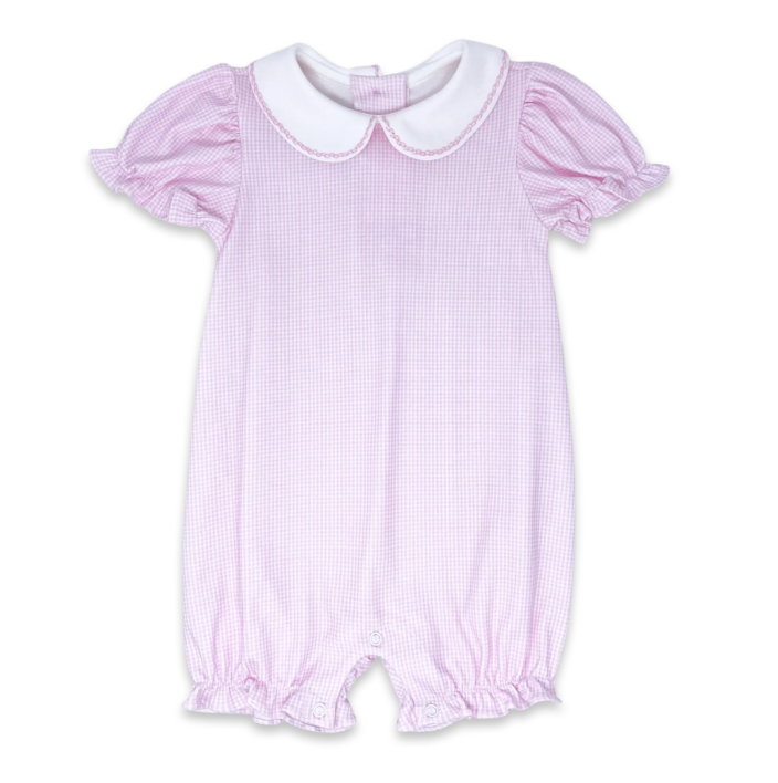 Baby Pink Gingham Romper - Lullaby Set