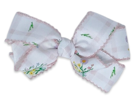 Floral Windowpane Bow - Lullaby Set