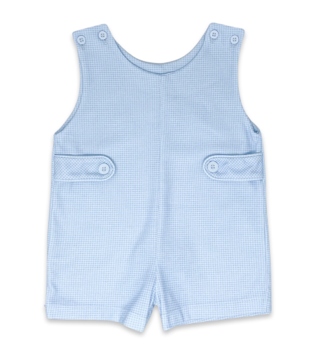 Boys Blue Gingham Jon Jon - Lullaby Set