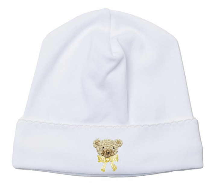 Unisex Baby Yellow Teddy Converter Gown & Hat - Milly Marie