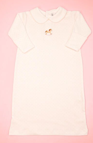 Baby Girl Rocking Horse Day Gown - Milly Marie