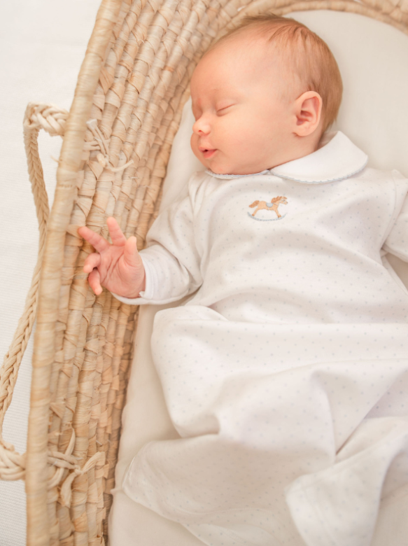 Baby Boy Rocking Horse Day Gown - Milly Marie