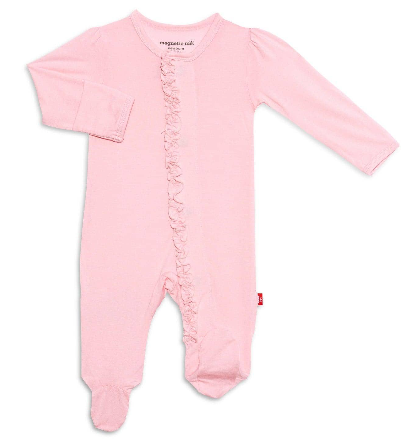 Pink Ruffle Magnetic Me Footie