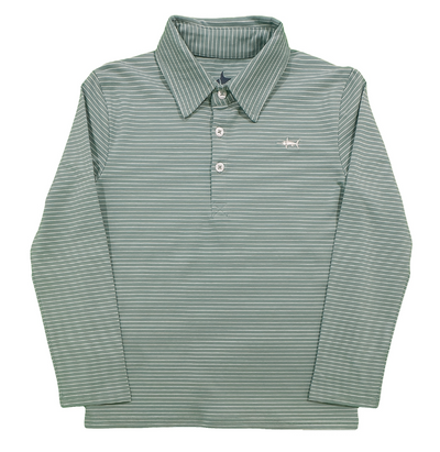 Sage Green Performance Polo - Saltwater Boys